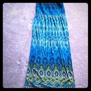 Strapless Maxi dress - great for traveling and summer parties